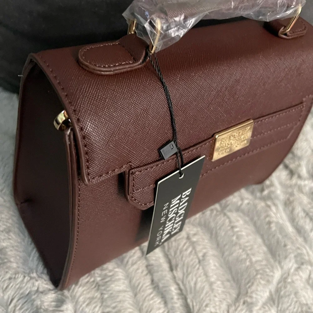 Badgley Mischka Rich Brown Bag crossbody bag shoulder bag - Picture 9 of 15